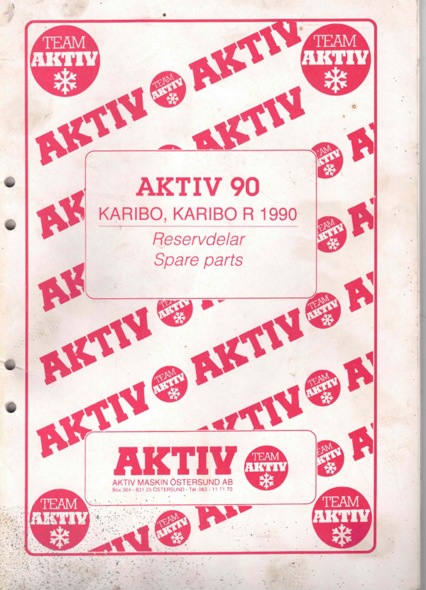 Reservdelsbok Aktiv Karibo 1990 inskannad