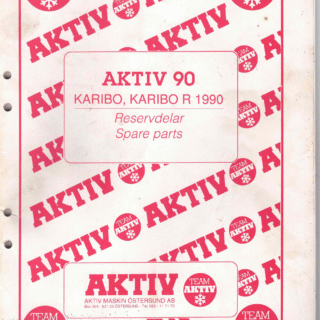Reservdelsbok Aktiv Karibo 1990 inskannad