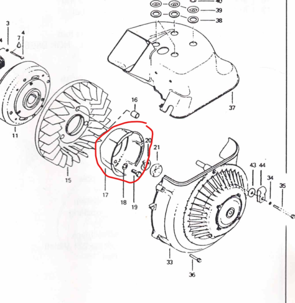 Startrulle / Starting pulley Rotax 277